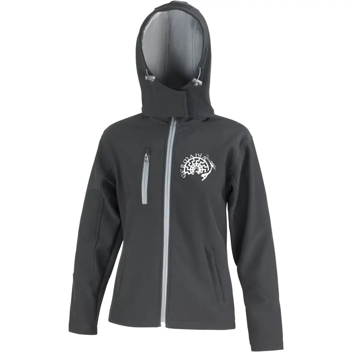 Bestickte Damen Softshell Kapuzenjacke - Germania