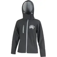Bestickte Damen Softshell Kapuzenjacke - Germania Vorderseite