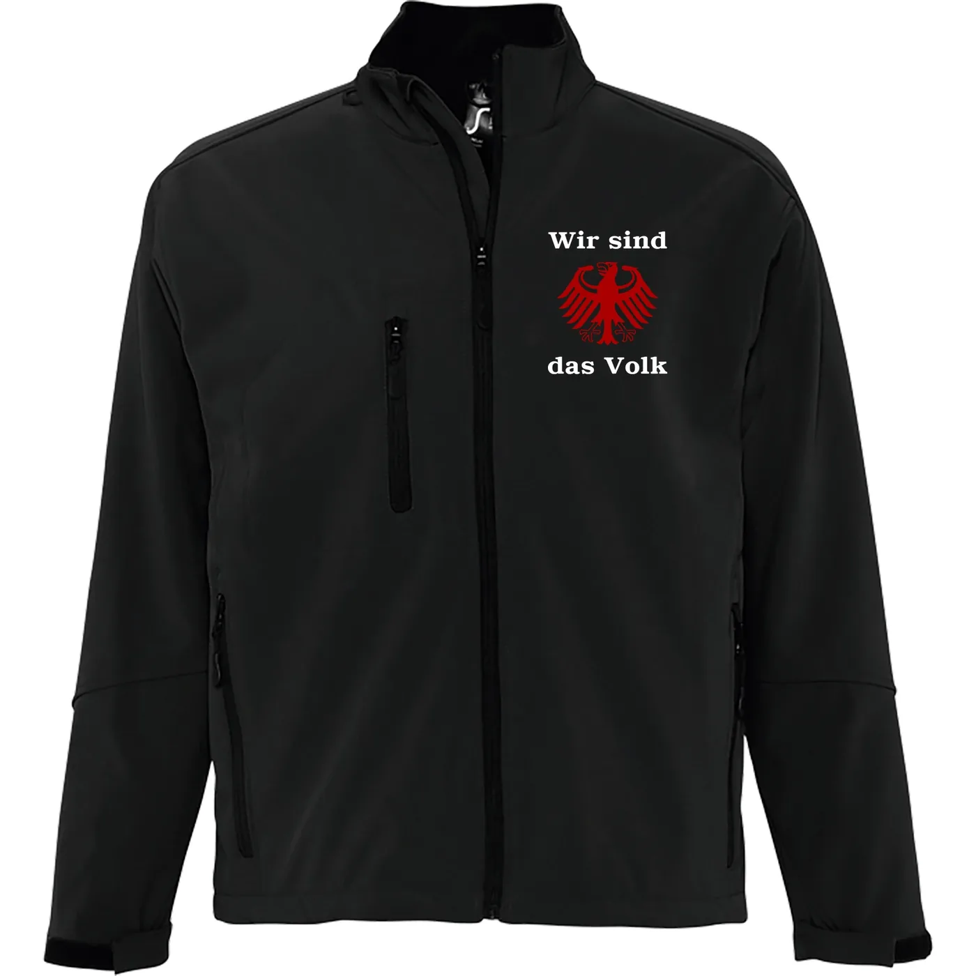 Bestickte Herren Softshelljacke "3-lagig" - Wir sind das Volk