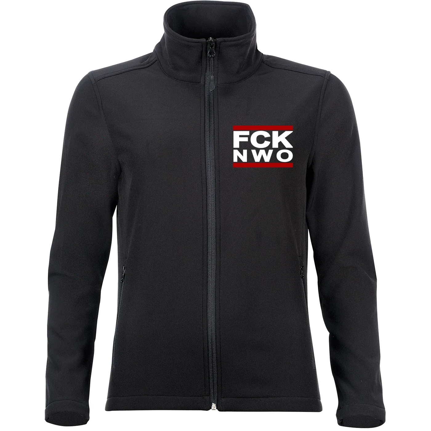 Bestickte Damen Softshelljacke "2-lagig" - FCK NWO