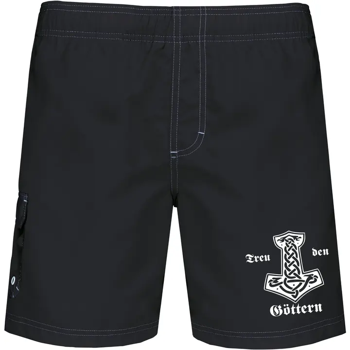 Bestickte Herren Badehose - Treu den Göttern