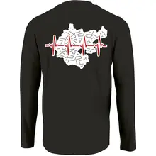 Herren Langarm Shirt - Mein Herz schlägt für Deutschland Rückseite