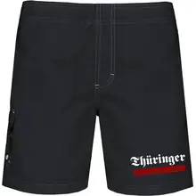 Bestickte Herren Badehose - Thüringer, wir bereuen nicht Vorderseite
