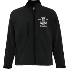 Bestickte Herren Softshelljacke "3-lagig" - Treu dem Glauben Vorderseite