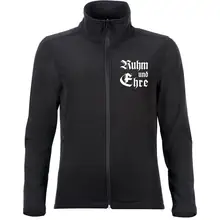 Bestickte Damen Softshelljacke "2-lagig" - Ruhm und Ehre Vorderseite