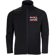 Bestickte Herren Softshelljacke "2-lagig" - Fuck Antifa - gewählte Variante