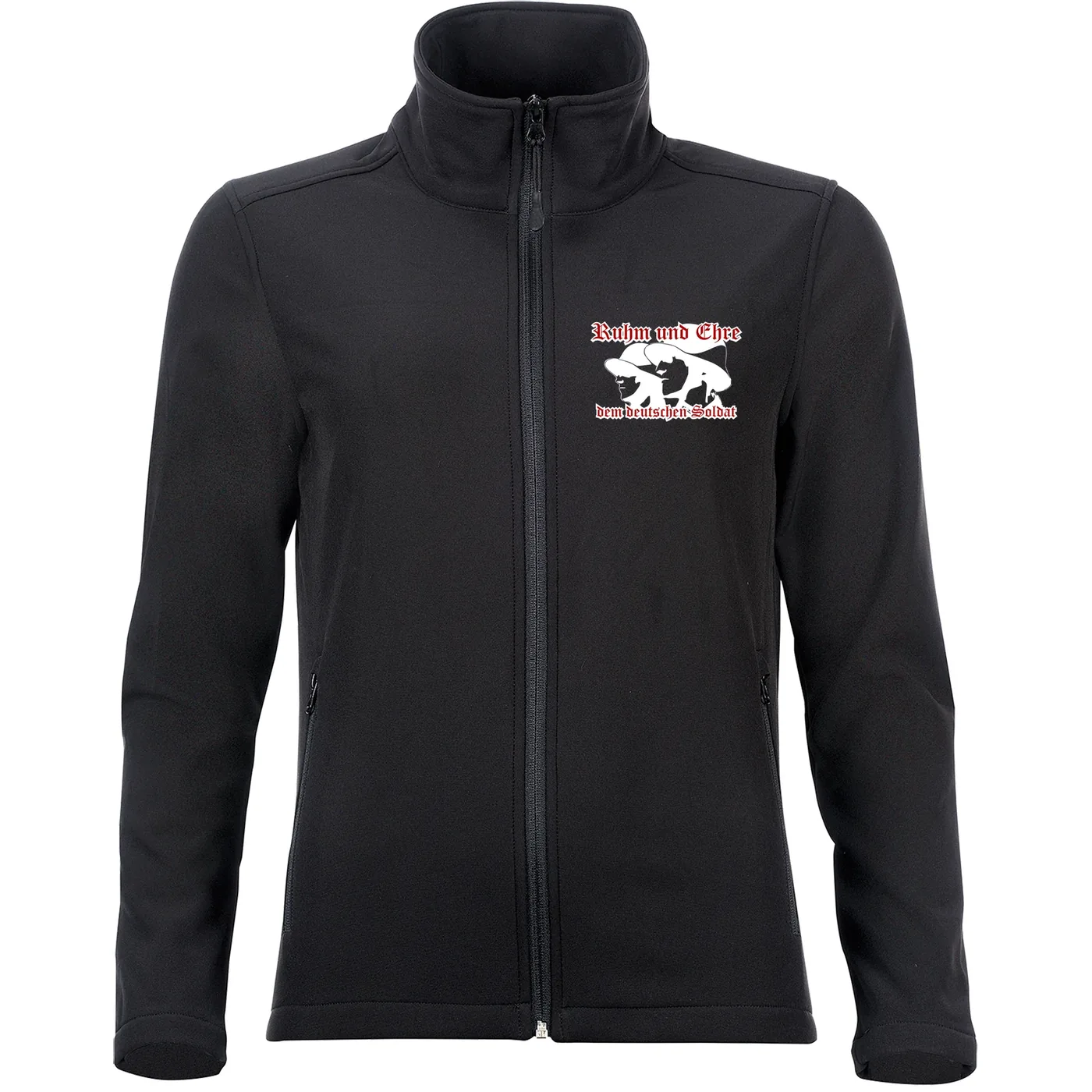 Bestickte Damen Softshelljacke "2-lagig" - Ruhm und Ehre dem deutschen Soldat