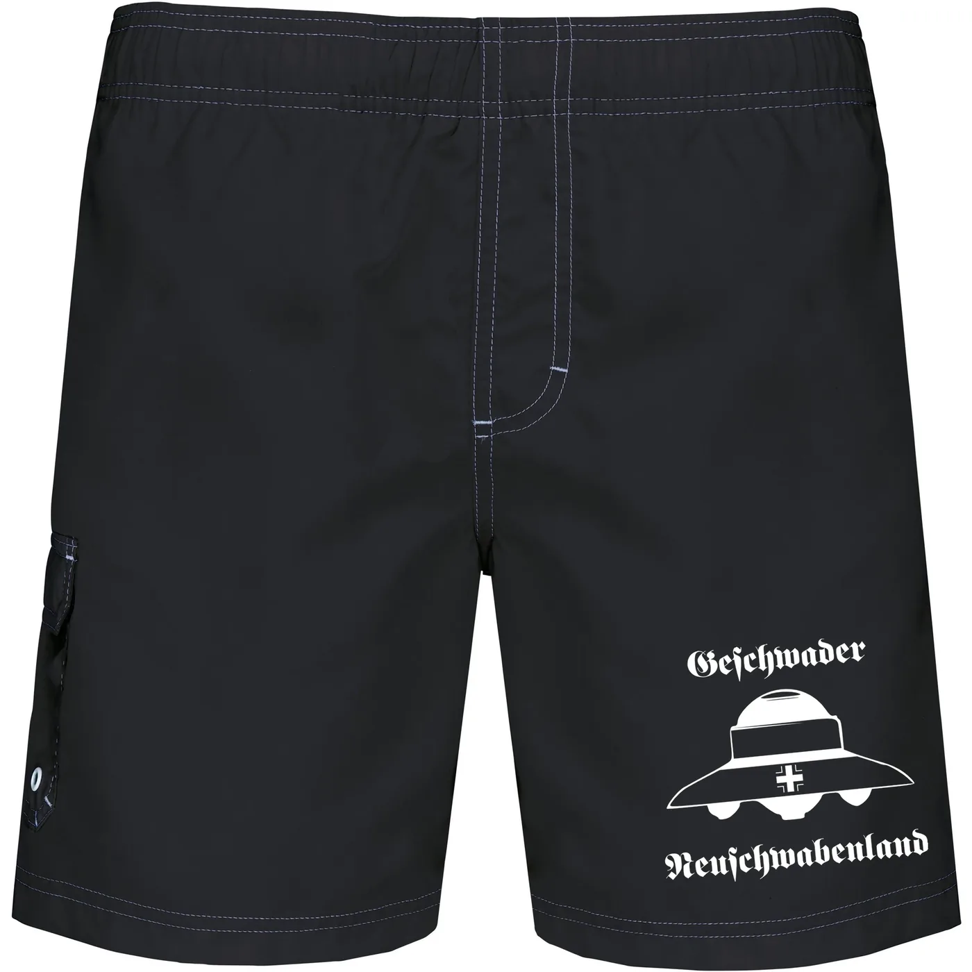 Bestickte Herren Badehose - Geschwader Neuschwabenland