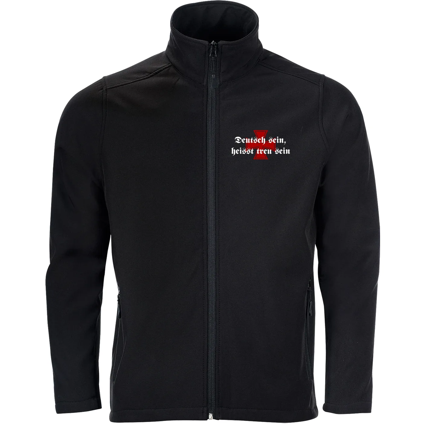 Bestickte Herren Softshelljacke "2-lagig" - Deutsch sein, heißt treu sein