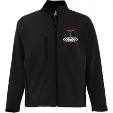 Bestickte Herren Softshelljacke "3-lagig" - Tradition schlägt jeden Trend Vorderseite