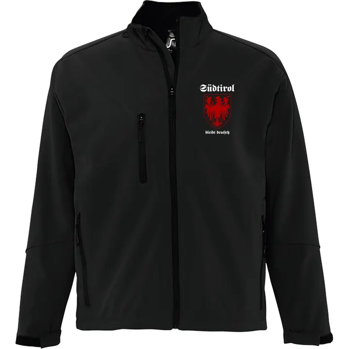 Bestickte Herren Softshelljacke "3-lagig" - Südtirol bleibt deutsch