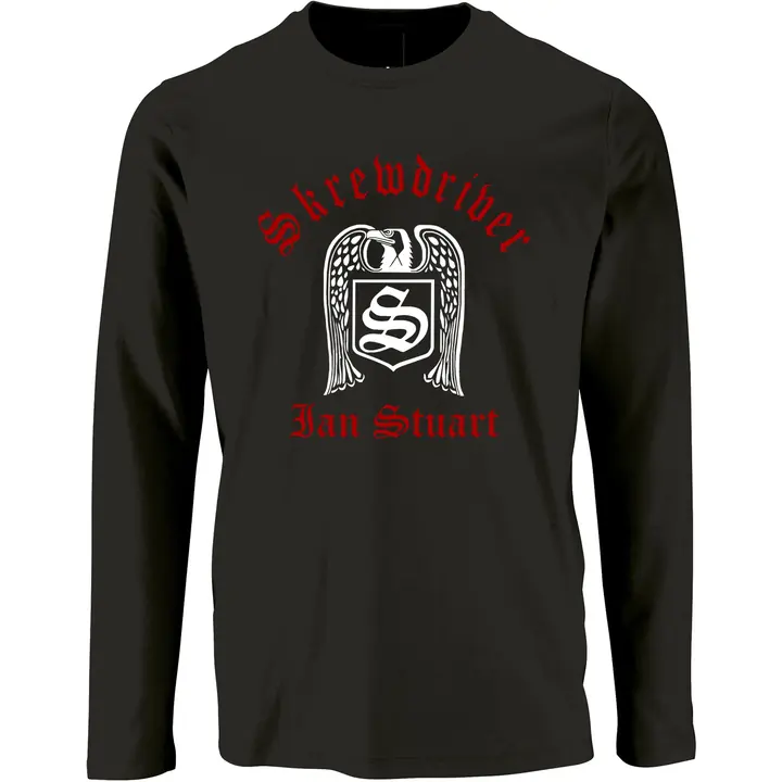 Herren Langarm Shirt - Skrewdriver, Ian Stuart