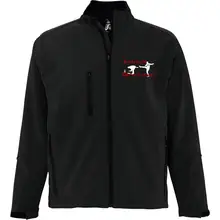 Bestickte Damen Softshelljacke "3-lagig" - Antifa heißt Opfer bringen - gewählte Variante