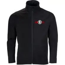 Bestickte Herren Softshelljacke "2-lagig" - Good night left side Vorderseite
