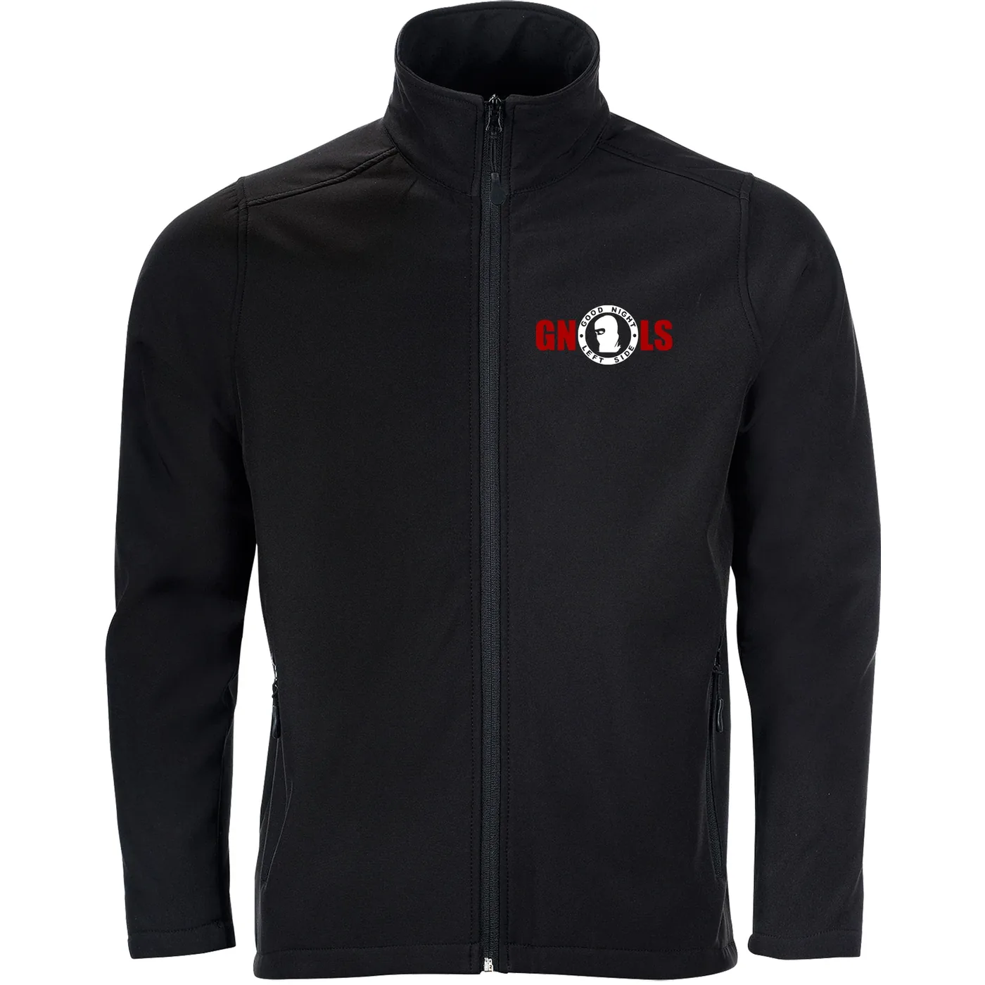 Bestickte Herren Softshelljacke "2-lagig" - Good night left side