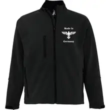 Bestickte Damen Softshelljacke "3-lagig" - Made in Germany Vorderseite