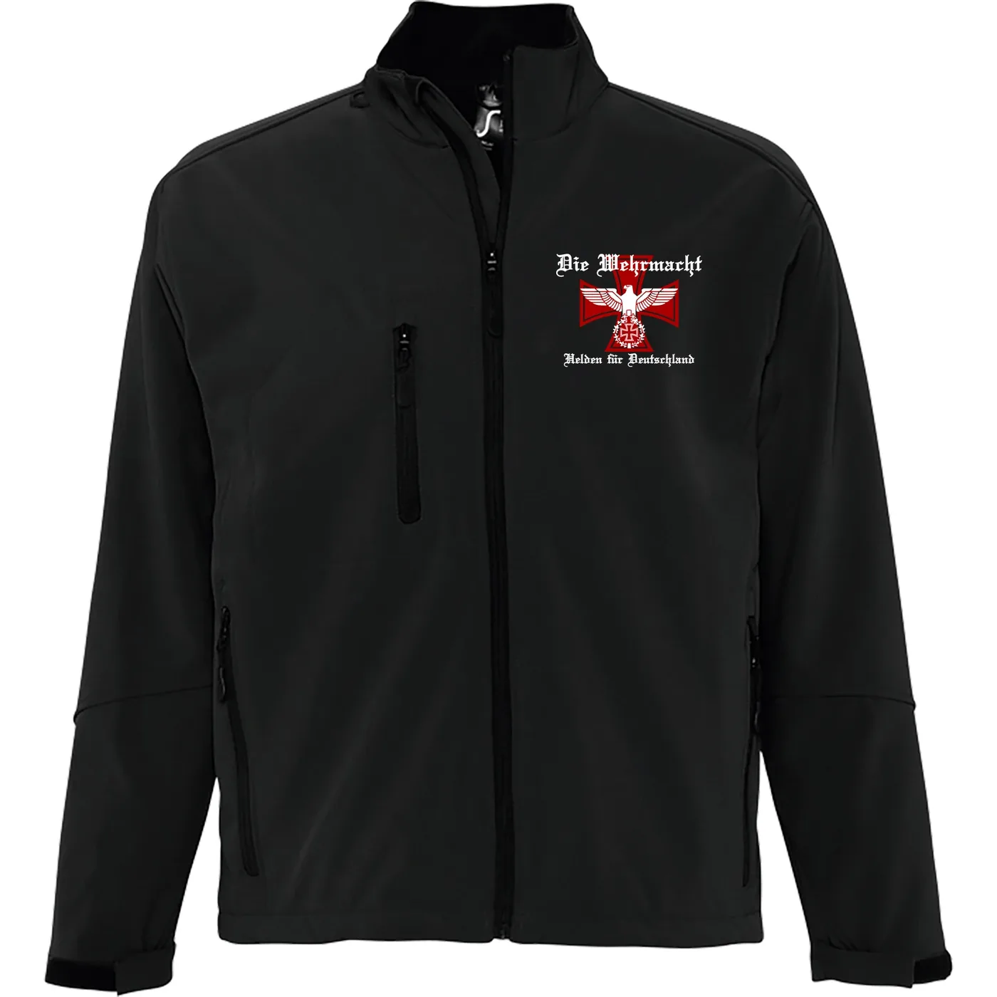 Bestickte Damen Softshelljacke "3-lagig" - Die Wehrmacht, Helden für Deutschland
