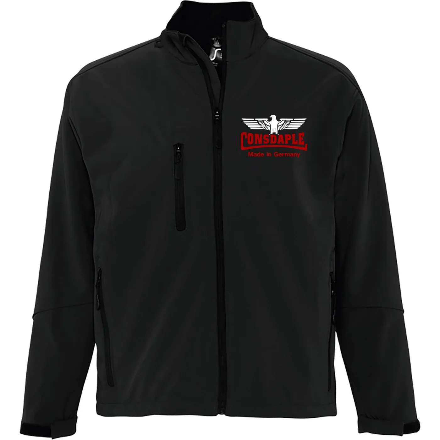 Bestickte Herren Softshelljacke "3-lagig" - Consdaple, Adler made in Germany