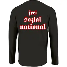 Herren Langarm Shirt - Nationalist, FSN Rückseite