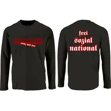 Herren Langarm Shirt - Nationalist, FSN Vorder- und Rückseite