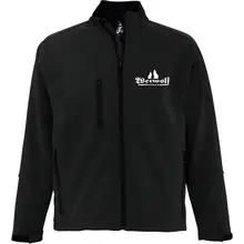 Bestickte Damen Softshelljacke "3-lagig" - Werwolf Germany mit Wolf Vorderseite
