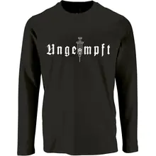 Herren Langarm Shirt - Ungeimpft, Einfarbig - gewählte Variante