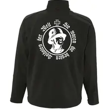 Bestickte Herren Softshelljacke "3-lagig" - Sie waren die besten Soldaten der Welt Rückseite