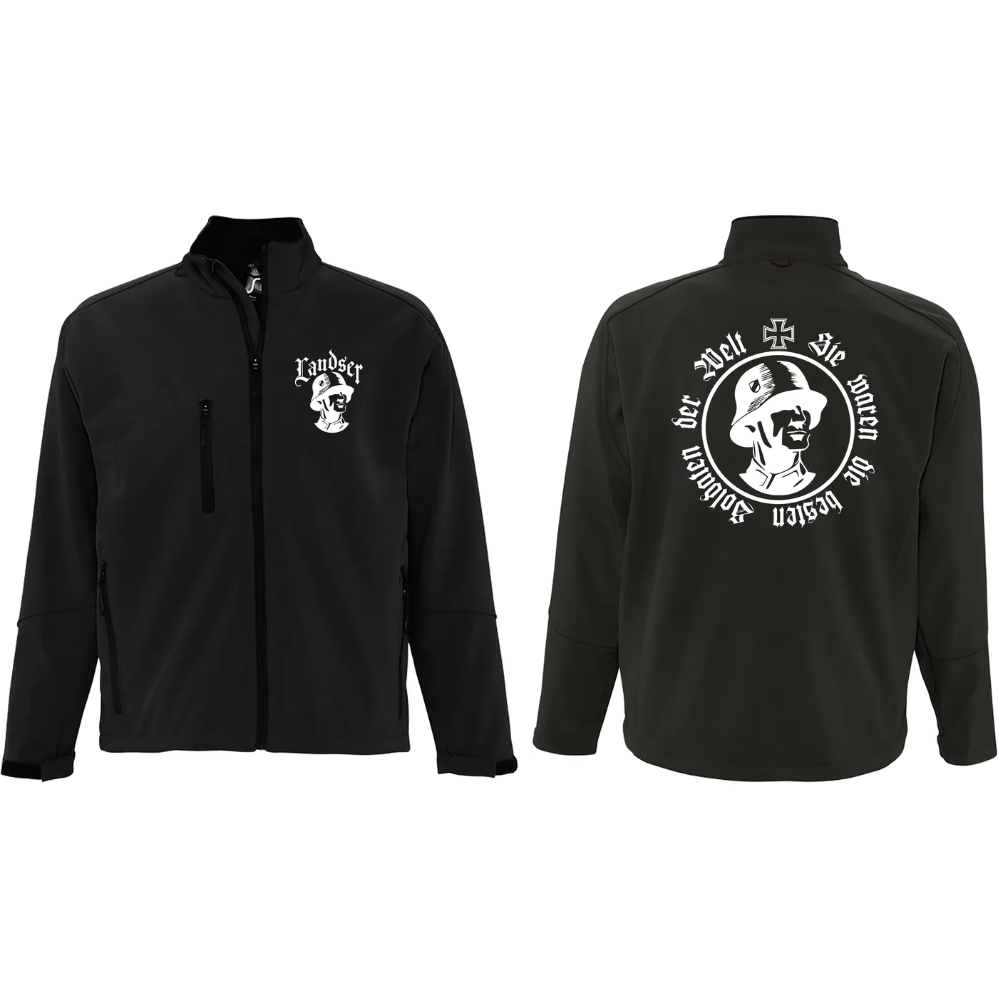 Bestickte Herren Softshelljacke "3-lagig" - Sie waren die besten Soldaten der Welt