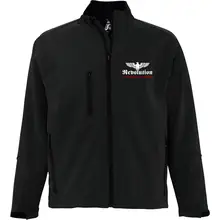 Bestickte Damen Softshelljacke "3-lagig" - Revolution Deutschland Vorderseite