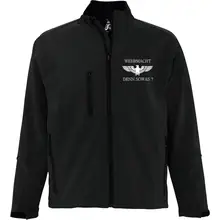 Bestickte Damen Softshelljacke "3-lagig" - Wehrmacht denn sowas Vorderseite
