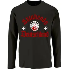 Herren Langarm Shirt - Skinheads Deutschland Vorderseite