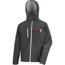 Bestickte Herren Softshell Kapuzenjacke - Deutsches Afrikakorps - gewählte Variante