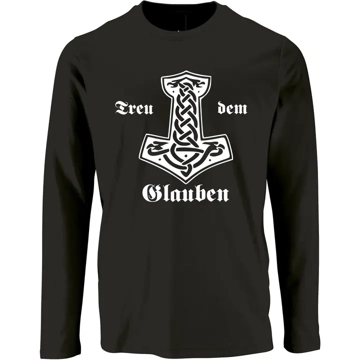 Herren Langarm Shirt - Treu dem Glauben