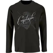 Herren Langarm Shirt - Consdaple, Totenkopf Vorderseite