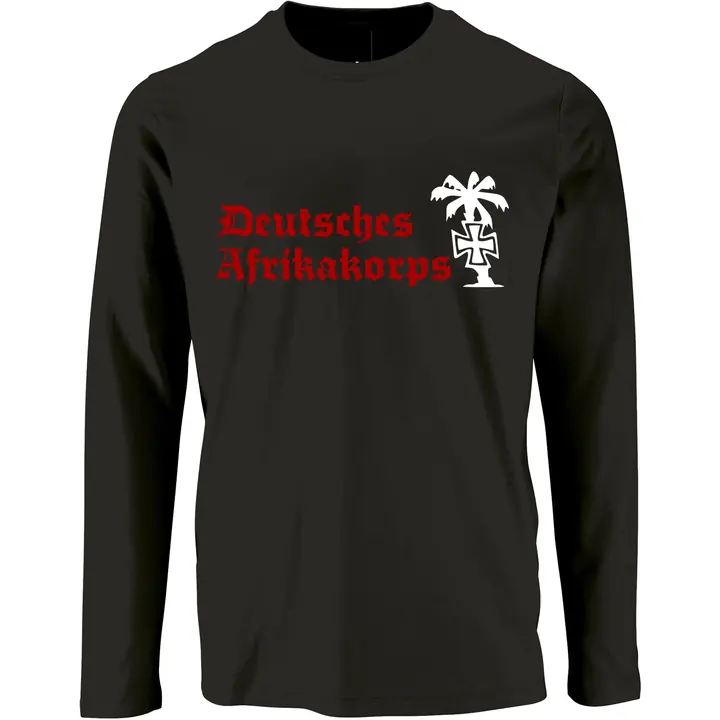 Herren Langarm Shirt - Deutsches Afrikakorps