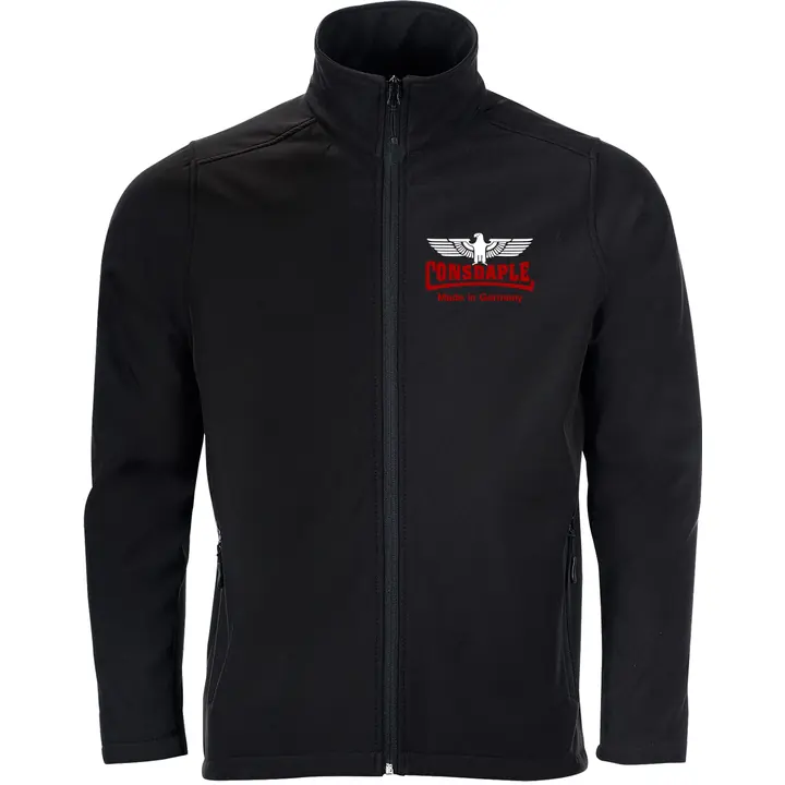 Bestickte Herren Softshelljacke "2-lagig" - Consdaple, Adler made in Germany