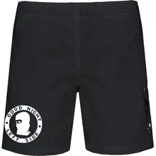 Bestickte Herren Badehose - Good night left side Rückseite
