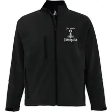 Bestickte Damen Softshelljacke "3-lagig" - See you in Walhalla Thorhammer - gewählte Variante
