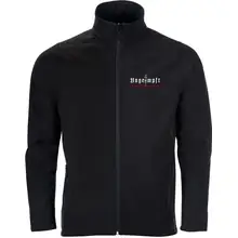 Bestickte Herren Softshelljacke "2-lagig" - Ungeimpft, Steckt euch eure Impfung in den Arsch Vorderseite