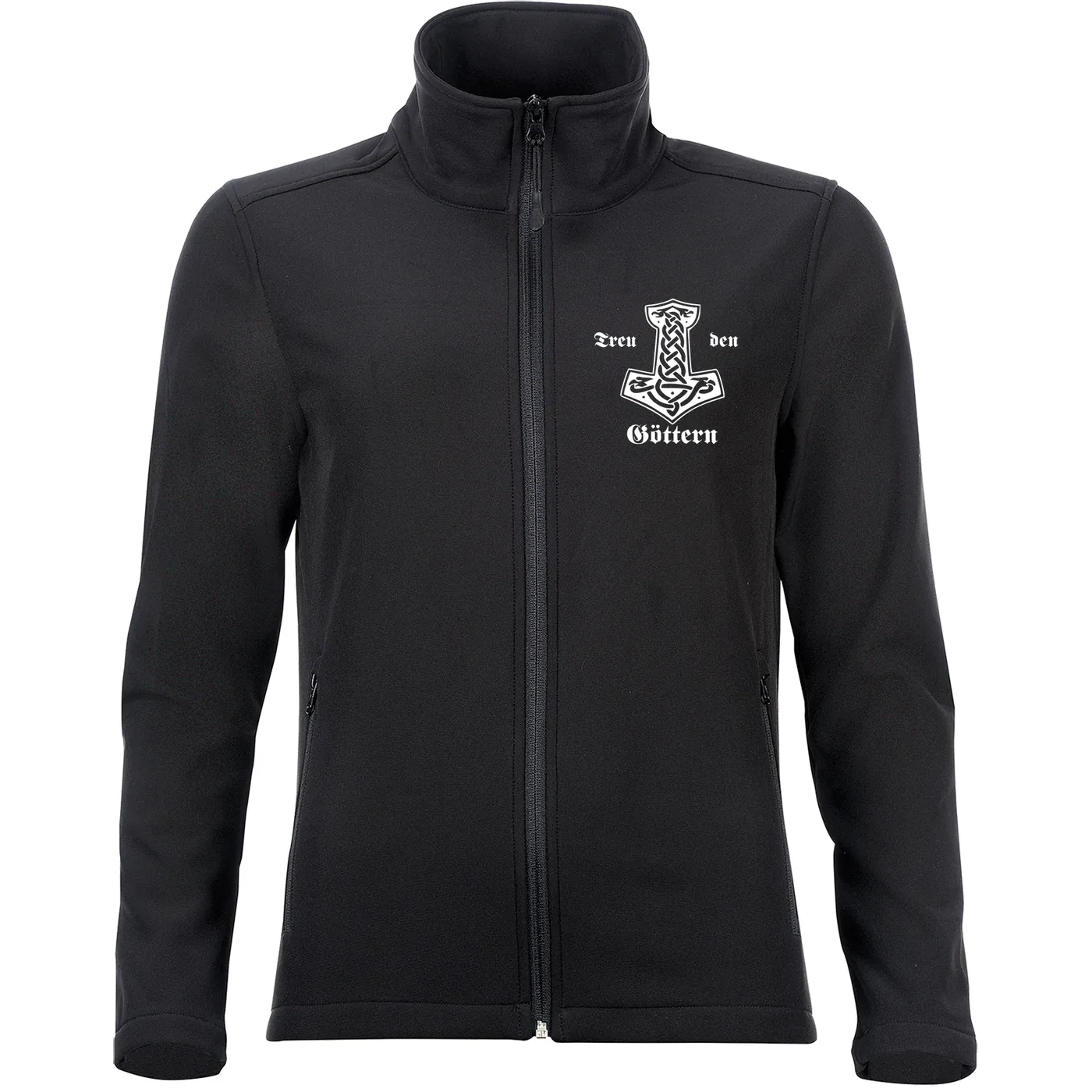 Bestickte Damen Softshelljacke "2-lagig" - Treu den Göttern