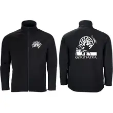 Bestickte Herren Softshelljacke "2-lagig" - Germania Vorder- und Rückseite