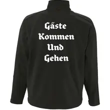 Bestickte Damen Softshelljacke "3-lagig" - Gute Heimreise Rückseite
