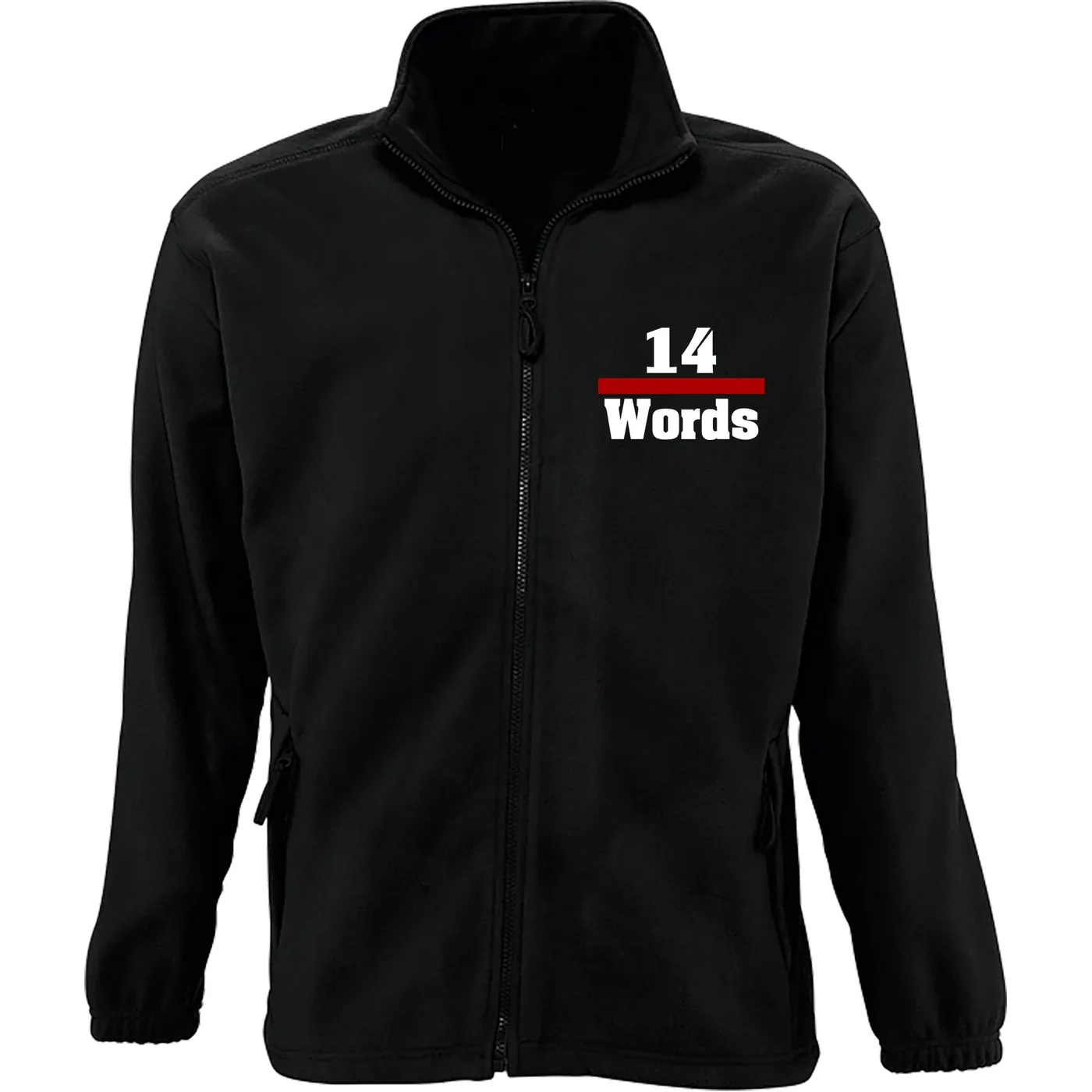 Bestickte Herren Standard Fleecejacke - 14 Words