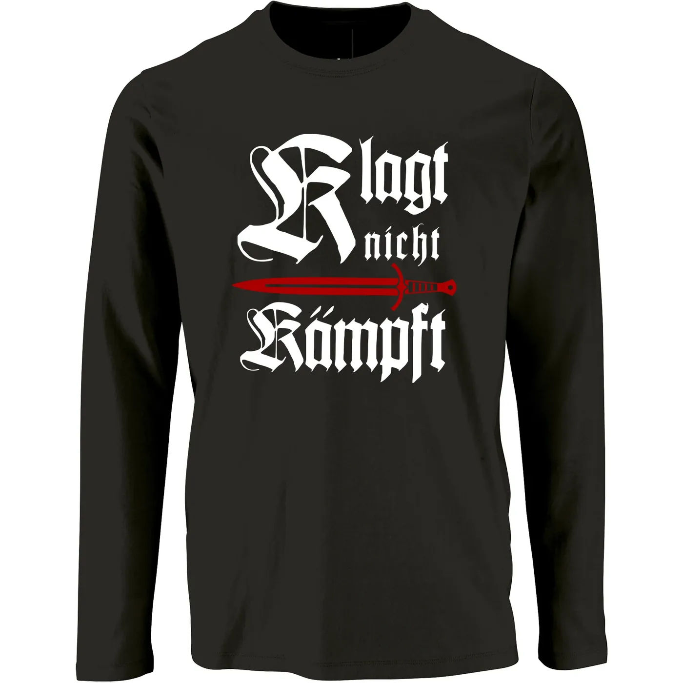 Herren Langarm Shirt - Klagt nicht kämpft, Schwert