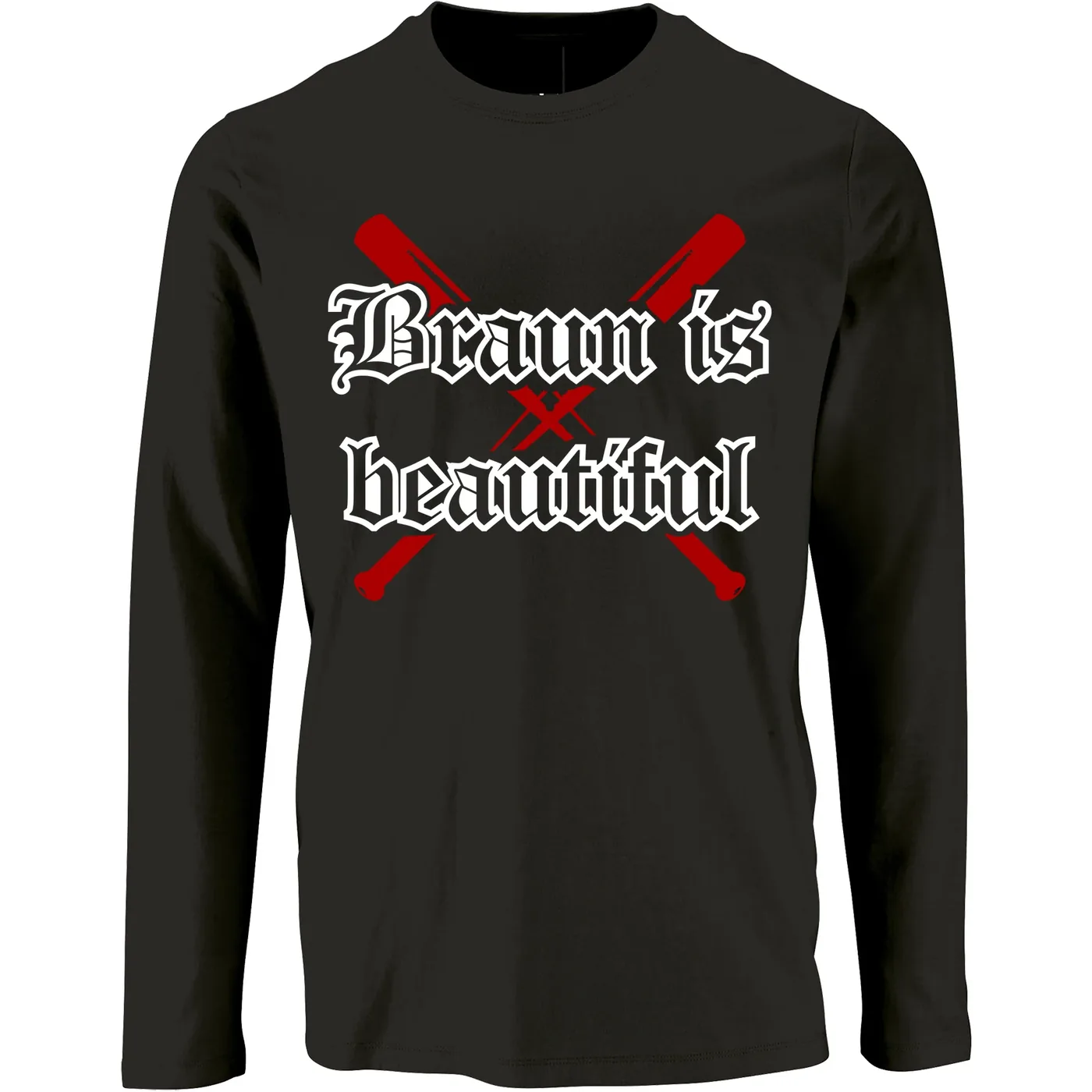 Herren Langarm Shirt - Braun is beautiful
