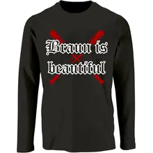Herren Langarm Shirt - Braun is beautiful - gewählte Variante