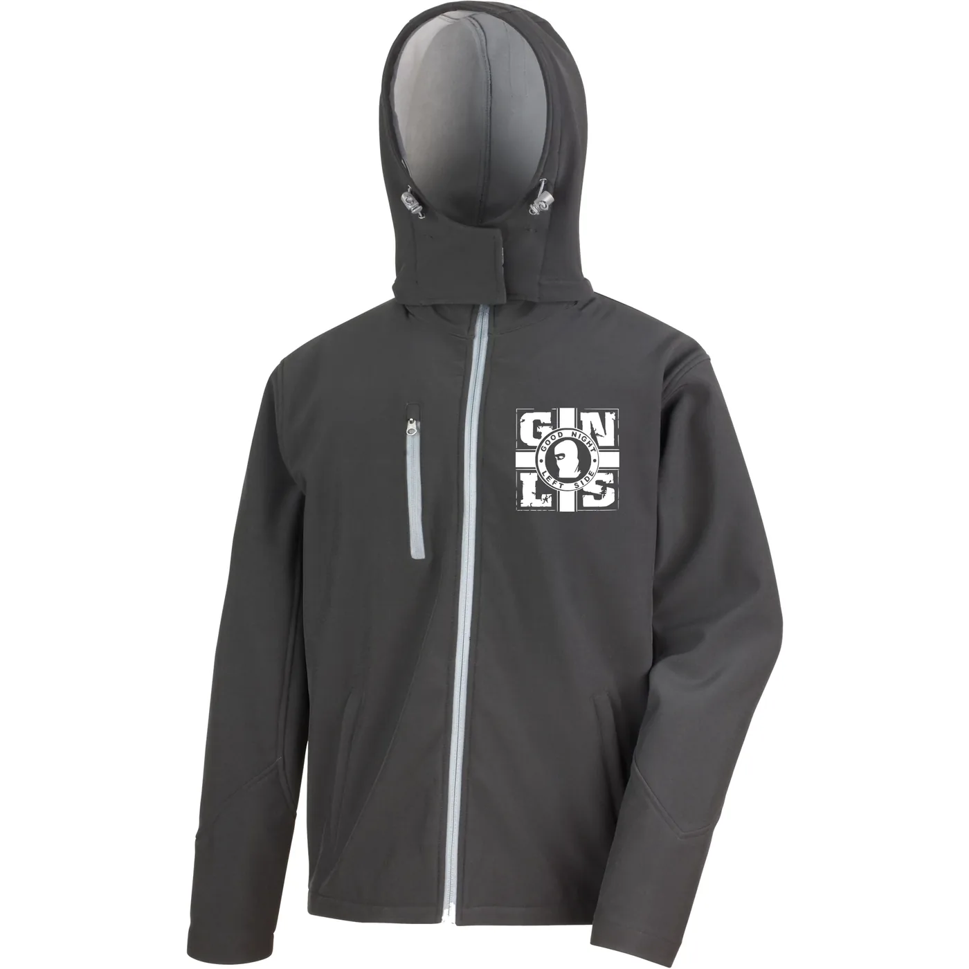 Bestickte Herren Softshell Kapuzenjacke - GNLS, Kreuz