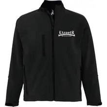 Bestickte Herren Softshelljacke "3-lagig" - Landser, weiß Vorderseite