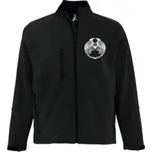 Bestickte Damen Softshelljacke "3-lagig" - Raben Vorderseite