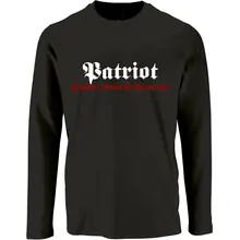 Herren Langarm Shirt - Patriot Vorderseite